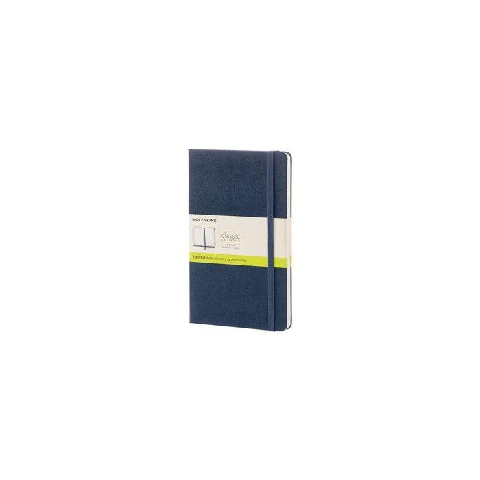 Cuaderno Moleskine Clasico Tapa Dura 13X21 240H 70Gr. Lisa Con Goma Azul