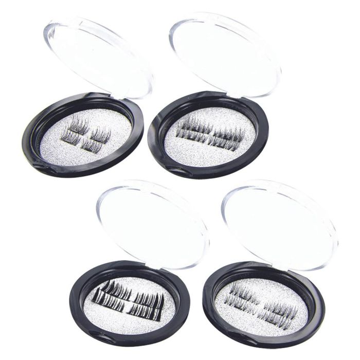 Cosmetic Club Pestañas Postizas Magnéticas Surtidas 4 Modelos Sin Pegamento Rápida Colocación 2