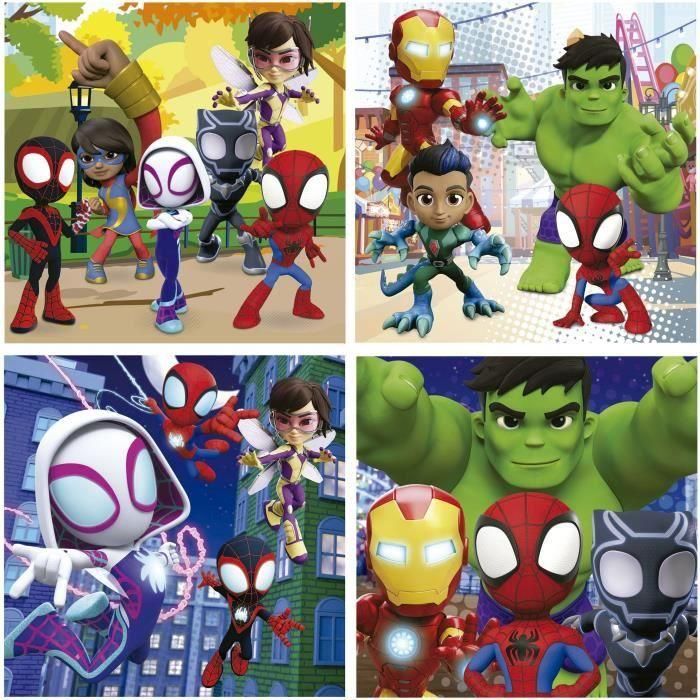 Spidey y sus increíbles amigos - 4 rompecabezas progresivos Malette 1