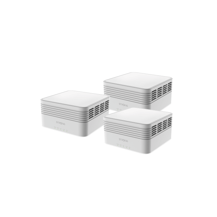 STRONG MESHTRIAX3000 Sistema Wi-Fi Mesh Doble Banda (2,4 GHz / 5 GHz) Wi-Fi 6 (802.11ax) Blanco 3 Interno