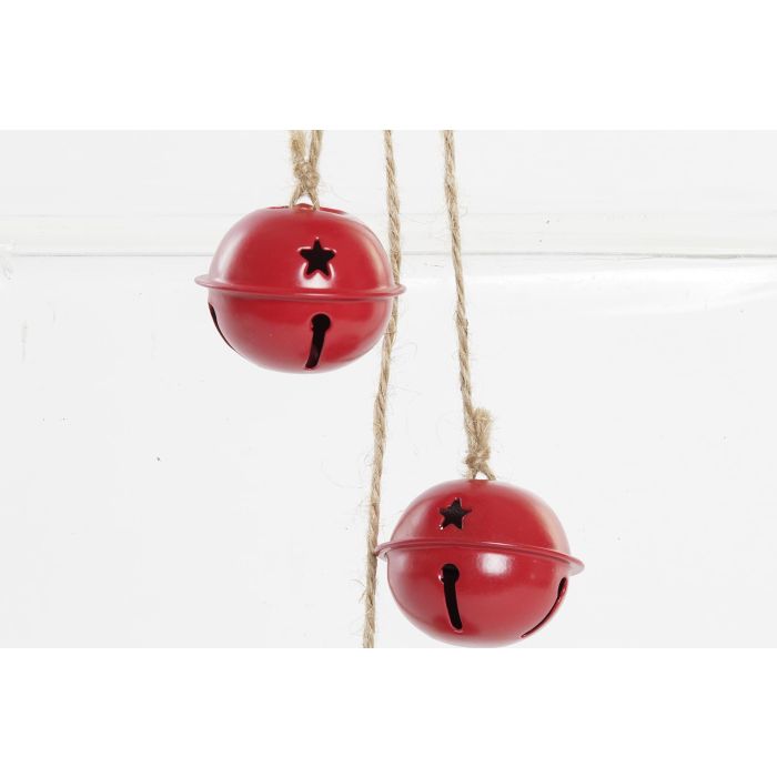 DKD Home Decor Decoración Colgante Navidad Tradicional Estrella Cascabel Rojo Blanco, 6 Unidades Surtidas, Metal y Cuerda 42 cm 2 DKD Home Decor Decoración Colgante Navidad Tradicional Estrella Cascabel Rojo Blanco, 6 Unidades Surtidas, Metal y Cuerda 42 cm 2
