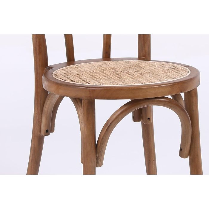 Silla Tradicional DKD Home Decor Marron Natural 48 x 91 x 42 cm (2 Unidades) 1