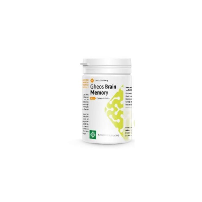 GHEOS Brain Memory con Bacopa y Ginkgo Biloba 800mg 60 Cápsulas para funciones cognitivas