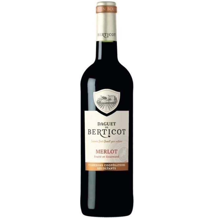 Daguet de Berticot Atlantique Merlot - Vino tinto de Burdeos