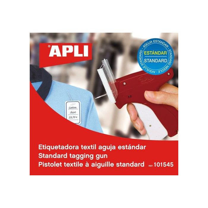 Apli Pistola Textil Etiquetadora de Agujas Estandar para Productos Delicados