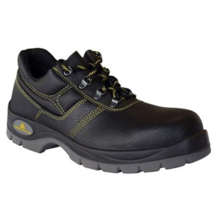 Delta Plus JETS Zapato Seguridad Básico Piel S1P SRC Puntera Acero Suela PU Doble Densidad Antideslizante Confortable Talla 47