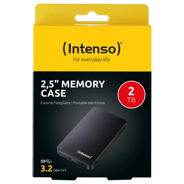 Intenso Disco Duro Externo 6021580 2TB USB 3.0 2.5", Negro, 5400 RPM, HDD Portátil