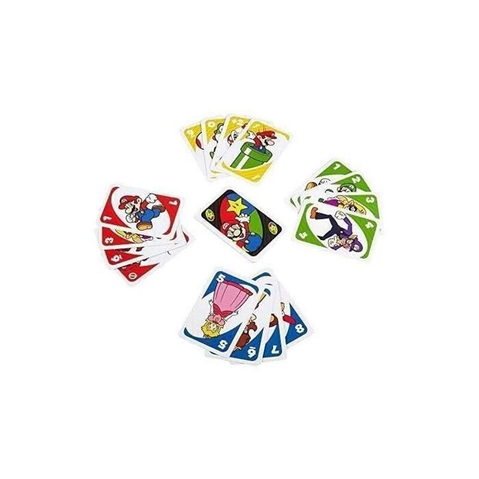 Mattel Games Drd00 Juego de Cartas UNO Super Mario Bros, Edición Especial con Carta Superestrella, 2-10 Jugadores, +6 Años 4 Mattel Games Drd00 Juego de Cartas UNO Super Mario Bros, Edición Especial con Carta Superestrella, 2-10 Jugadores, +6 Años 4