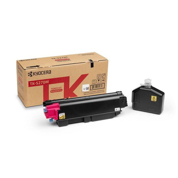 Kyocera TK-5270M Tóner Magenta Original Rendimiento 6.000 Páginas para ECOSYS M6230cidn M6630cidn P6230cdn 1