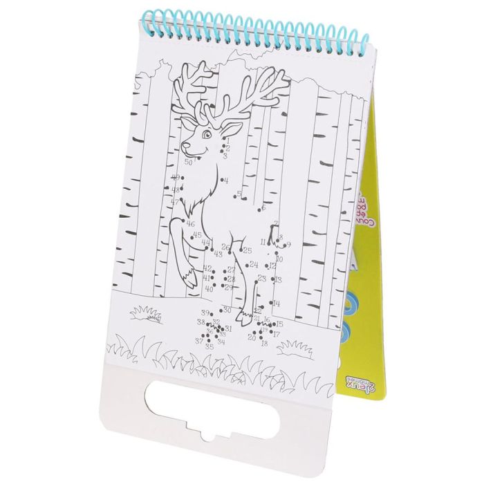 Jeux 2 momes Cuaderno para Colorear con Asa, 13 Animales, Puntos a Conectar, para Niños Mayores de 3 Años, 15x1,5xh.25 cm 1