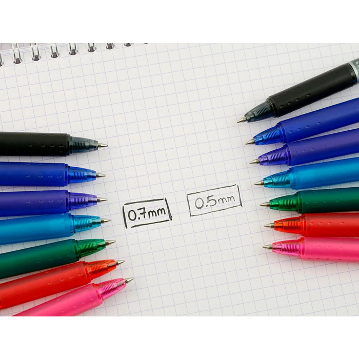 Pilot Boligrafo Frixion Clicker Borrable Punta Media 0,7 mm Azul en Blister 6