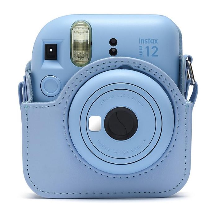 FUJIFILM 4177083 Carcasa Funda para Fujifilm Instax Mini 12, Compacta con Tirante, Azul Pastel 1 FUJIFILM 4177083 Carcasa Funda para Fujifilm Instax Mini 12, Compacta con Tirante, Azul Pastel 1