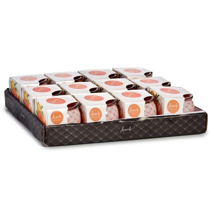 Vela Perfumada Melon en Tarro Cristal Acorde 7.5x6.3x7.5 cm (12 Unidades) 2