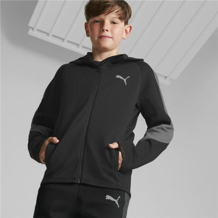 Chaqueta Deportiva para Niños Puma Evostripe Negro 11-12 Años 5