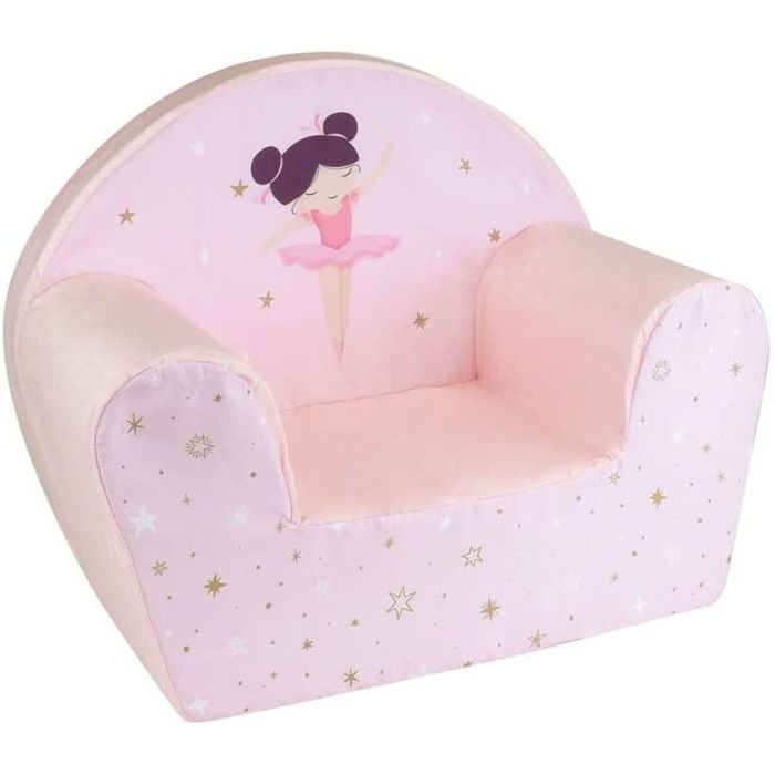 Fun House Sillón Dancer Ballerina Club para niños - L. 52 x P. 33 x A. 42 cm - Origen francés garantizado
