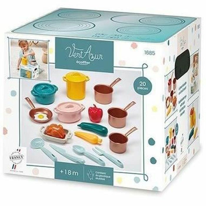 Ecoiffier ECO3280250016854 Batería de Juguete Musical Panspage para Niños - Diseño Verde Azur
