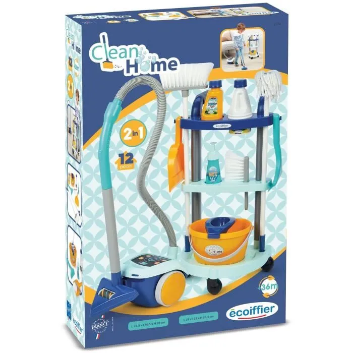 Ecoiffier Carro de limpieza + aspirador 2774 - Limpiar se convierte en un placer 4 Ecoiffier Carro de limpieza + aspirador 2774 - Limpiar se convierte en un placer 4