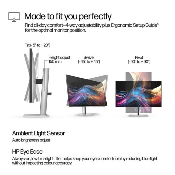 HP Monitor 727pq 27 pulgadas QHD Series 7 Pro 5