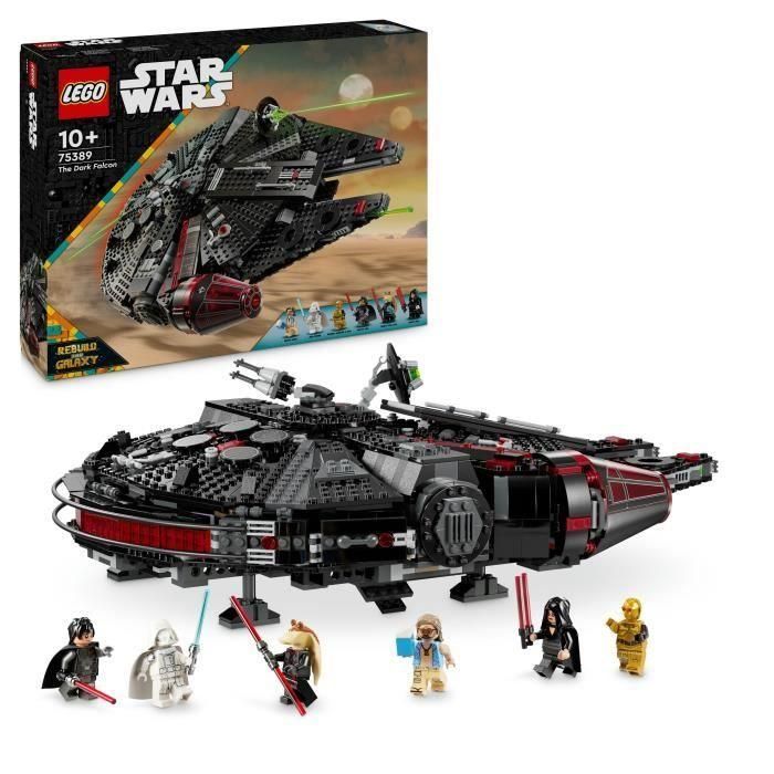 LEGO Star Wars 75389 El Halcón Negro - Vehículo construible para niños - Regalo