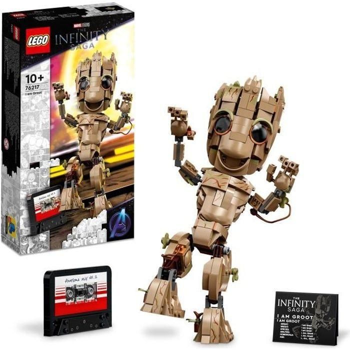 LEGO Marvel 76217 Mi Nombre es Groot, Guardianes de la Galaxia 2 Minifigura