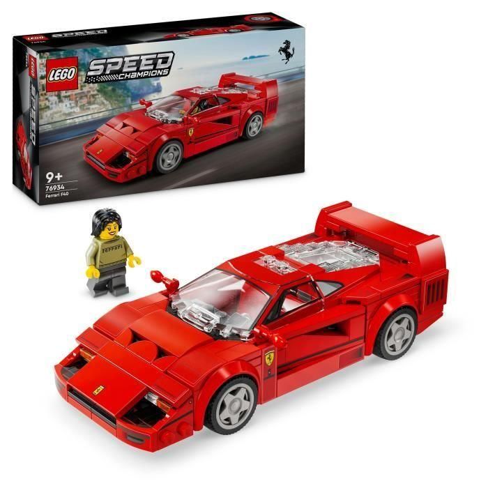 LEGO Speed Champions 76934 Ferrari F40 Supercar - Vehículo de juguete para niños y niñas