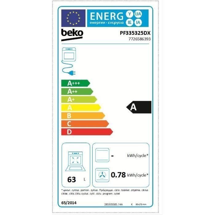 Cocina eléctrica BEKO - 6 gas + 1 wok - 100 cm - PF335325DX - Acero inoxidable 3 Cocina eléctrica BEKO - 6 gas + 1 wok - 100 cm - PF335325DX - Acero inoxidable 3