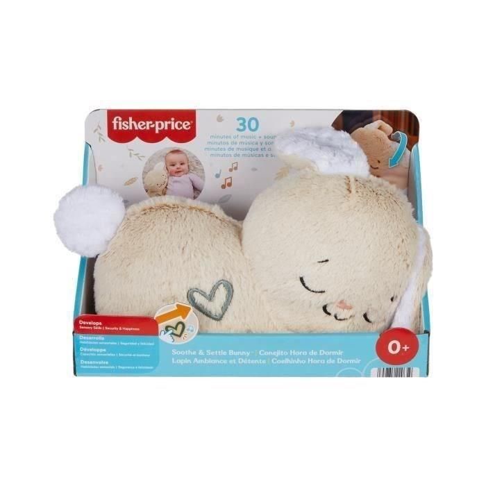 Peluche conejito dulces sueños fisher-price. ayuda a relajar y calmar al bebé con luces y sonidos. 1