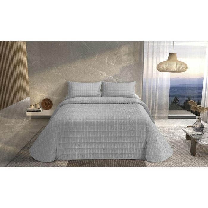 Colcha Pierre Cardin ONDAS Gris Perla Cama de 105 (2 Piezas) 2 Colcha Pierre Cardin ONDAS Gris Perla Cama de 105 (2 Piezas) 2