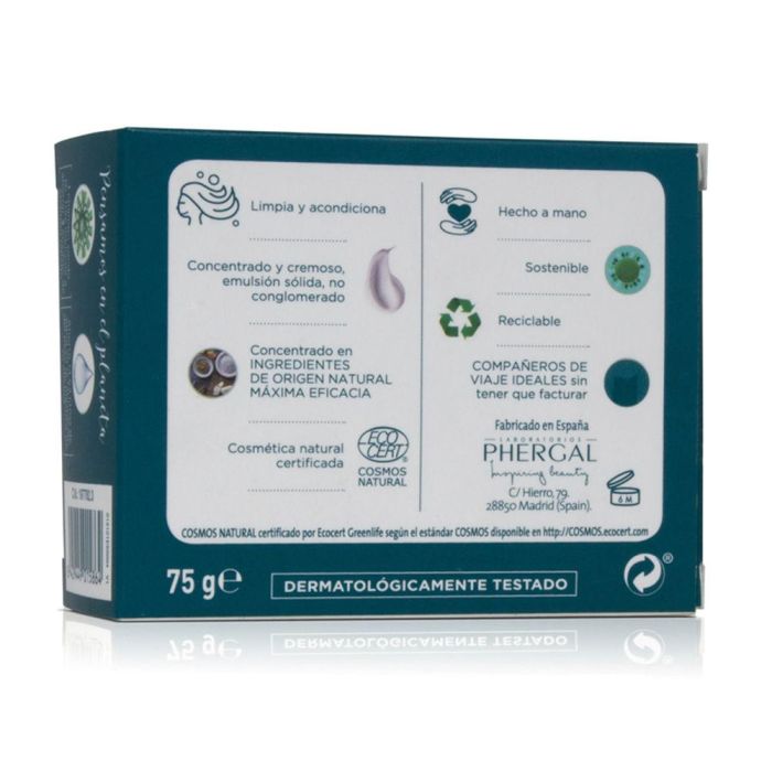 Dr. Tree Champú Sólido Hidratante 2 en 1 para Todo Tipo de Cabello 75 g 2