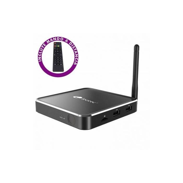 ANDROID TV BOX LEOTEC LETVBOX05 - 4K - OC 2GHZ - 32GB - 3GB RAM - HDMI - LAN GIGABIT - WiFi DUAL - MICRO SD- ANDROID 6 - MANDO A DISTANCIA ANDROID TV BOX LEOTEC LETVBOX05 - 4K - OC 2GHZ - 32GB - 3GB RAM - HDMI - LAN GIGABIT - WiFi DUAL - MICRO SD- ANDROID 6 - MANDO A DISTANCIA