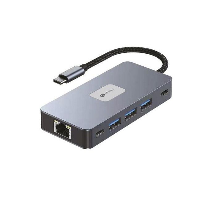 Docking USB Tipo-C Leotec LEDS02/ 3xUSB/ 1xUSB Tipo-C/ 1xUSB Tipo-C PD/ 2xHDMI 4K/ 1xRJ45/ 1xLector Tarjetas SD y MicroSD/ Gris 2