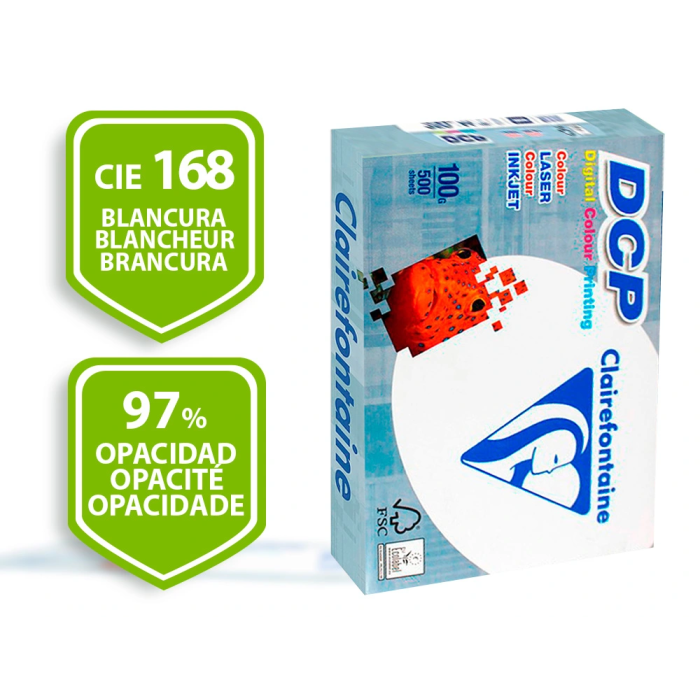 Papel A3 Clairefontaine Dcp 100G 500H 1