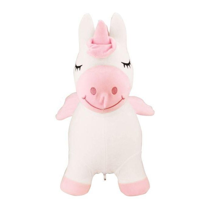 LEXIBOOK Unicornio Inflable Salto Peluche de Juguete 3