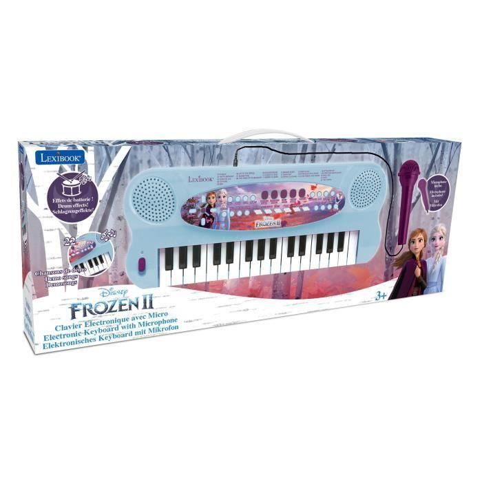 LEXIBOOK - Frozen II - Teclado electrónico con micrófono (32 teclas) 4