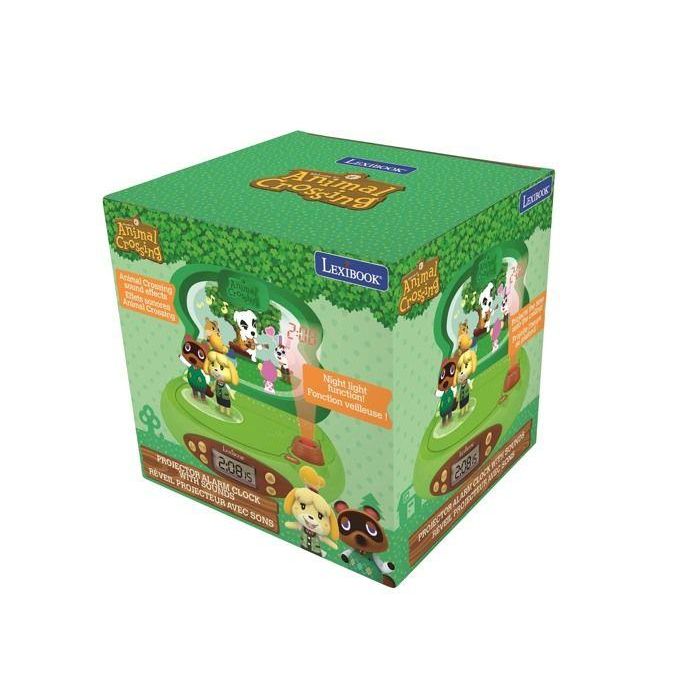 ANIMAL CROSSING - Reloj Despertador Proyector 3D con Sonidos 2