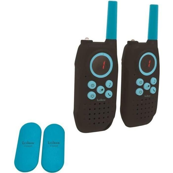 Walkie-talkies lexibook alcance hasta 5 km, con soporte cinturón. 15x4x21cm