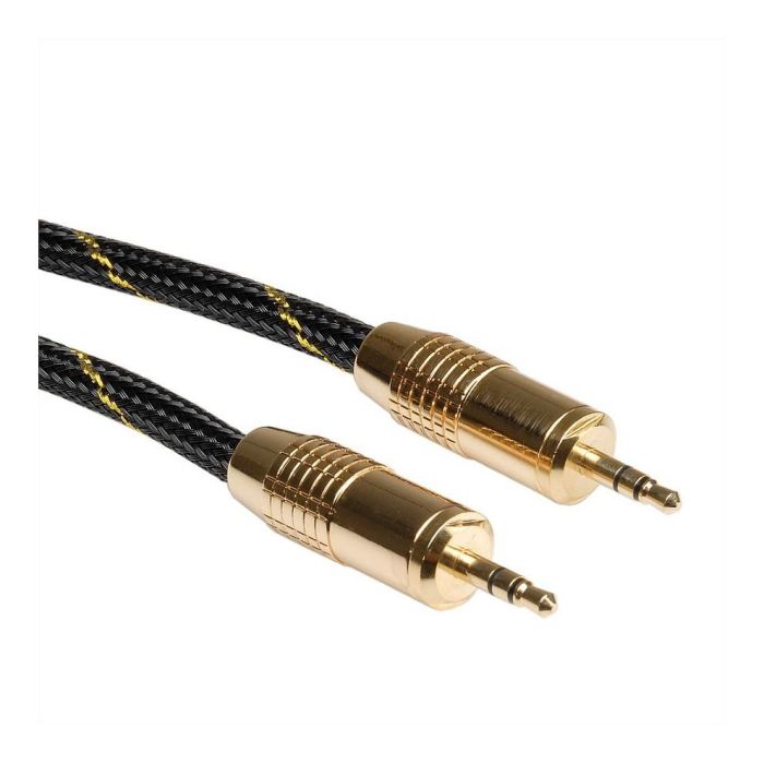 ROLINE 11.09.4285 Cable de Audio 3.5mm Macho a Macho, 5m, Negro 1 ROLINE 11.09.4285 Cable de Audio 3.5mm Macho a Macho, 5m, Negro 1