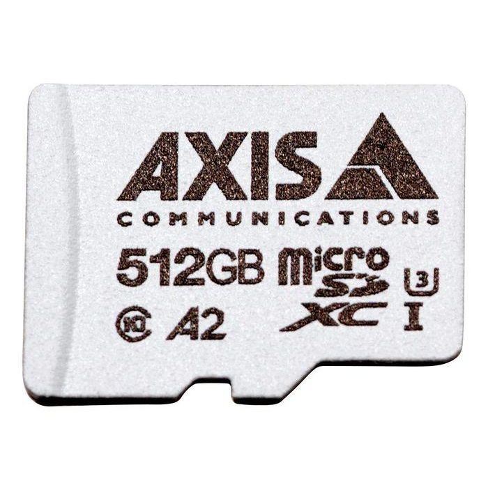 Axis Tarjeta microSDXC 512GB, optimizada para videovigilancia, solución de almacenamiento de alto rendimiento