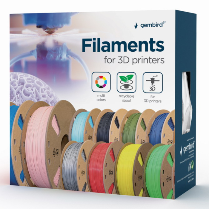 GEMBIRD 3DP-PLA1.75GE-01-W Material Impresión 3D Ácido Poliláctico (PLA) Blanco 330 g GEMBIRD 3DP-PLA1.75GE-01-W Material Impresión 3D Ácido Poliláctico (PLA) Blanco 330 g