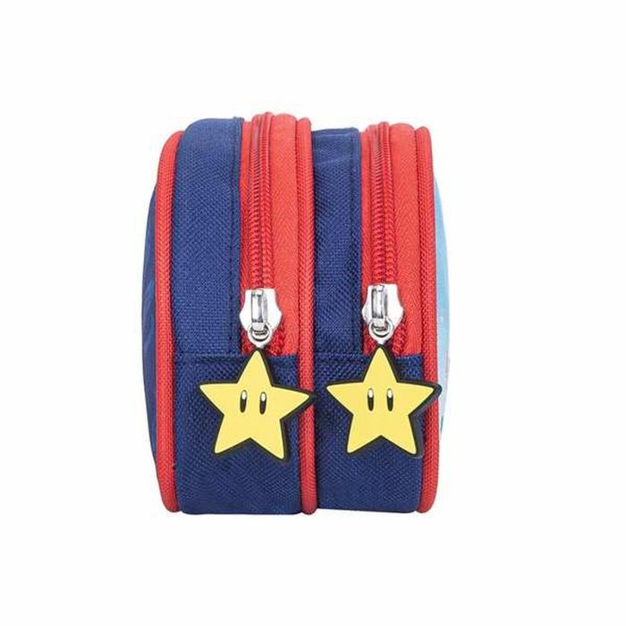 Super Mario Estuche Triple con Interior Forrado y Personalizado, Acabados Premium y Cremalleras de Alta Calidad, Textil, 37x27x17 cm 3 Super Mario Estuche Triple con Interior Forrado y Personalizado, Acabados Premium y Cremalleras de Alta Calidad, Textil, 37x27x17 cm 3