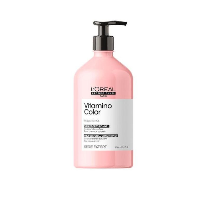 L'Oreal Acondicionador Vitamino Color 750ml Nuevo Formato Cabello Coloreado Suave Brillo Resistente