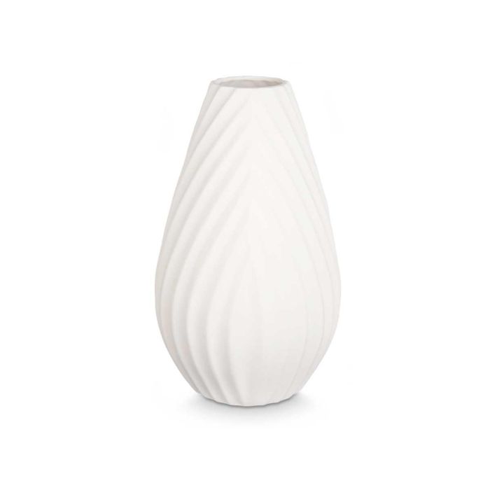 Jarrón Cerámica Raya Diagonal 41 cm Blanco - Giftdecor (2 Unidades) 1 Jarrón Cerámica Raya Diagonal 41 cm Blanco - Giftdecor (2 Unidades) 1