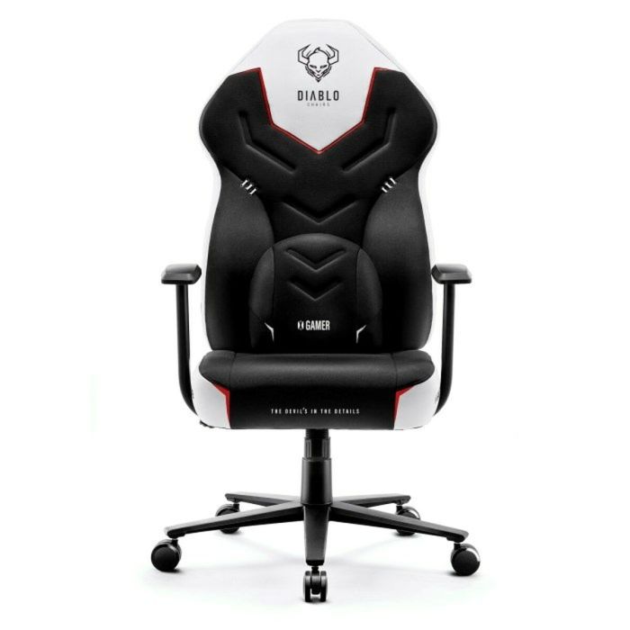 Silla Gaming Diablo Chairs X-GAMER 2.0 Normal Blanco Negro 0 Silla Gaming Diablo Chairs X-GAMER 2.0 Normal Blanco Negro 0