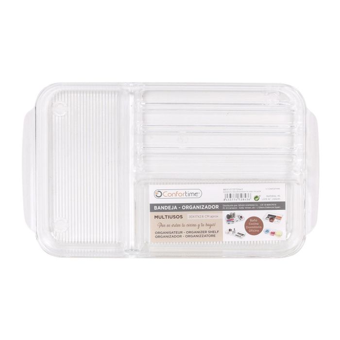 Confortime Bandeja Organizador PS, 30 x 17 x 2.6 cm (12 Unidades) 3 Confortime Bandeja Organizador PS, 30 x 17 x 2.6 cm (12 Unidades) 3