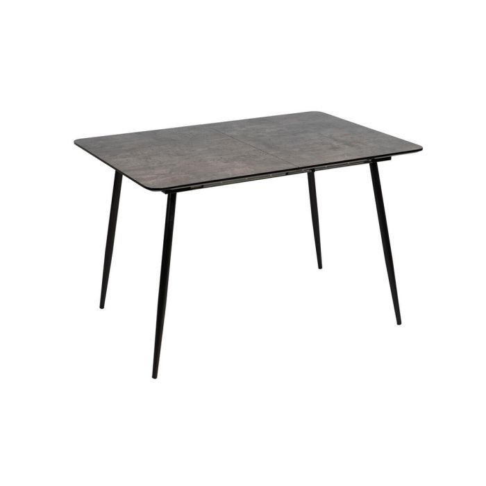 Mesa Extensible Negro Gris Hierro 120 x 80 x 75 cm 0 Mesa Extensible Negro Gris Hierro 120 x 80 x 75 cm 0
