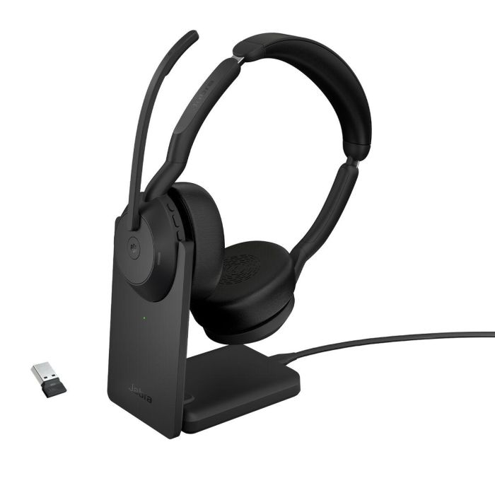 Jabra Evolve2 55 Link380a MS Stereo Auriculares Inalámbricos y Cableados para Oficina y Centro de Llamadas, Negro, Certificado para Microsoft Teams 0 Jabra Evolve2 55 Link380a MS Stereo Auriculares Inalámbricos y Cableados para Oficina y Centro de Llamadas, Negro, Certificado para Microsoft Teams 0