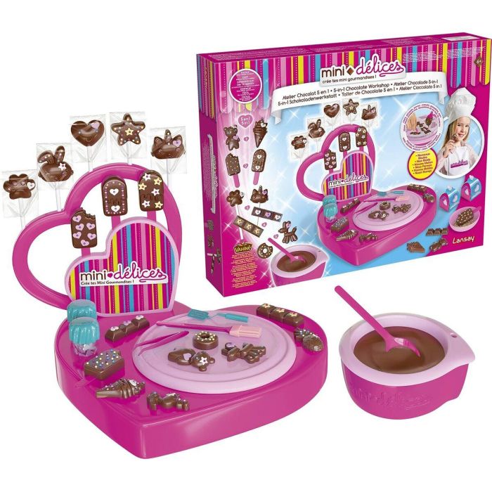 Lansay Mini Delights Juego de Cocina My Super Chocolate Workshop 5 en 1 - Taller de Chocolate Crea 5 Manjares para Niña +6 Años 4 Lansay Mini Delights Juego de Cocina My Super Chocolate Workshop 5 en 1 - Taller de Chocolate Crea 5 Manjares para Niña +6 Años 4