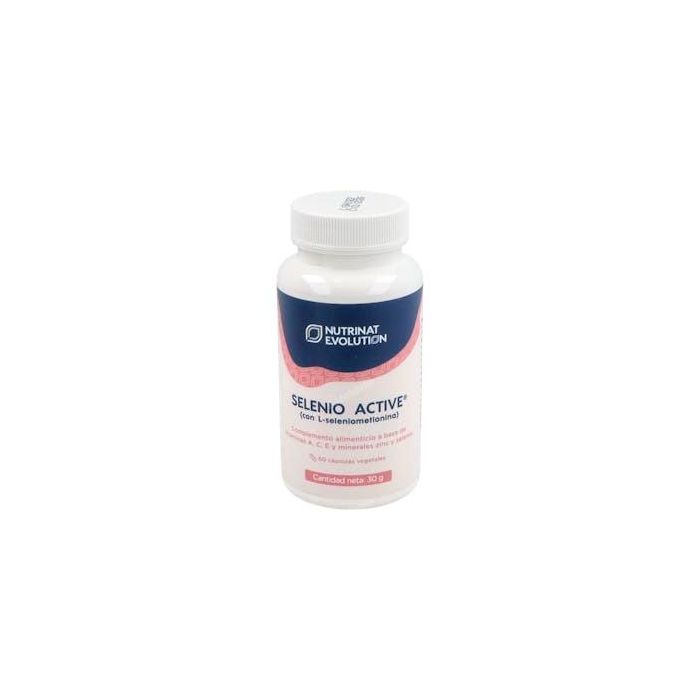 NUTRINAT EVOLUTION Selenio Active con Zinc y Vitaminas A, C, E para Antioxidante e Inmunidad - 60 Cápsulas Veganas