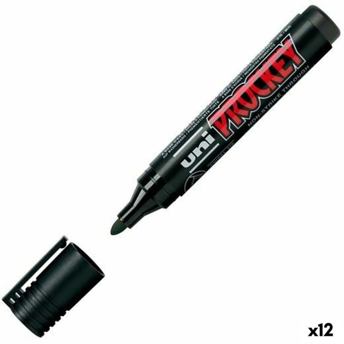 Rotuladores Uni-Ball Prockey PM-122 Negro (12 Unidades) 0 Rotuladores Uni-Ball Prockey PM-122 Negro (12 Unidades) 0