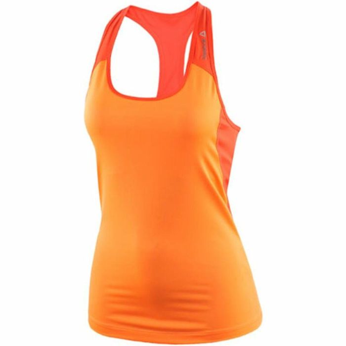 Camiseta para Mujer sin Mangas Reebok WOR Racerback LBTOP Naranja S 0 Camiseta para Mujer sin Mangas Reebok WOR Racerback LBTOP Naranja S 0